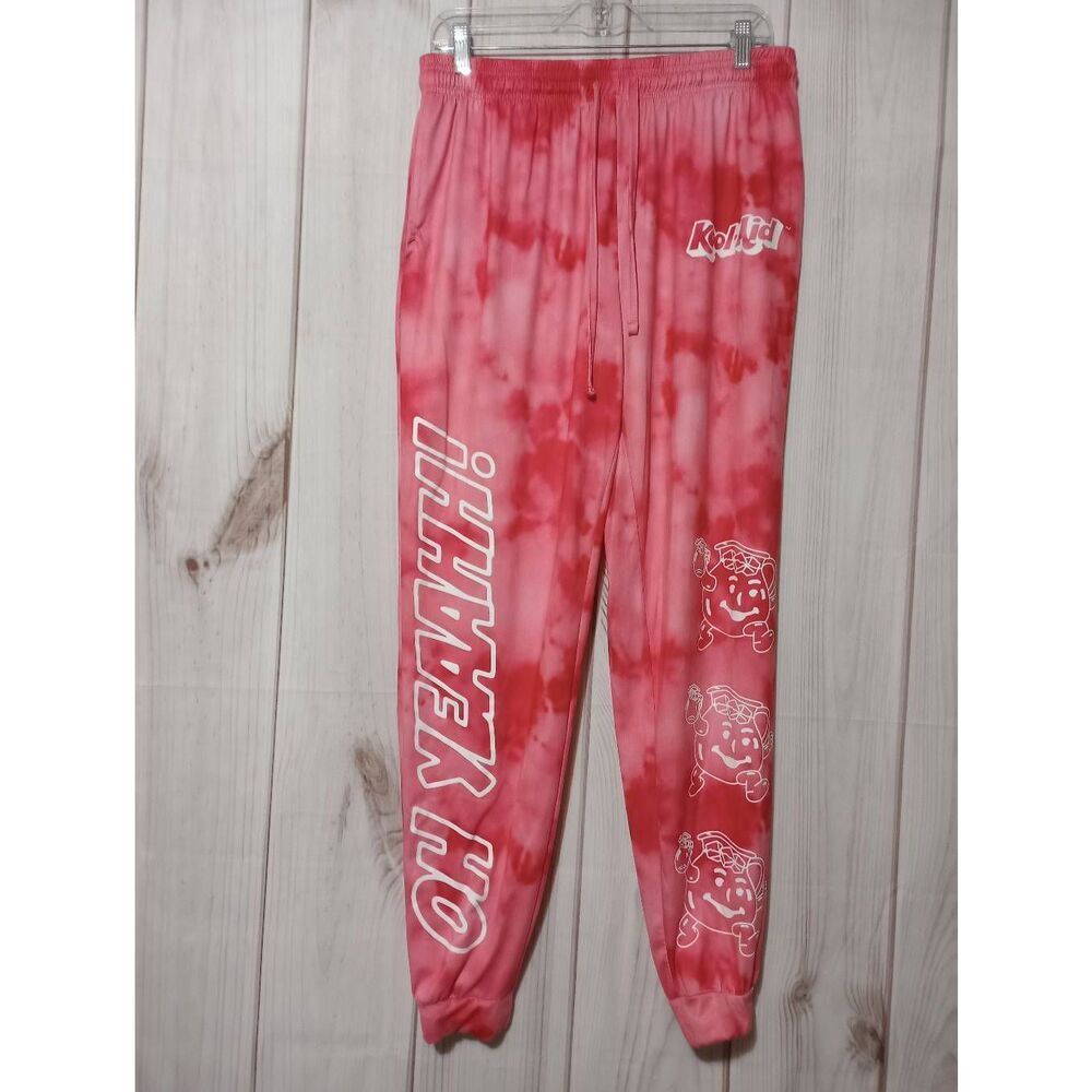 Kool aid Pants Men's Medium Red Tie-dye Joggers